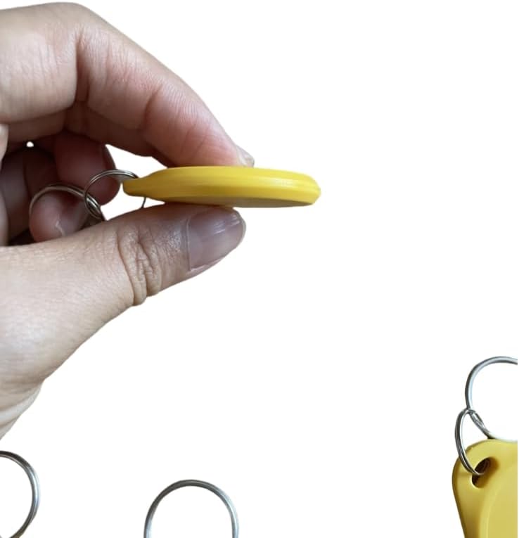 YARONGTECH Dual Frequency RFID Key Fob 125Khz EM4100 and 13.56Mhz 1K Chip (Pack of 10) (Yellow) - Image 3